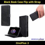 Flip Case Cover Leather Wallet with Strap For OnePlus 2 ONE A2003 Slim Fit Look